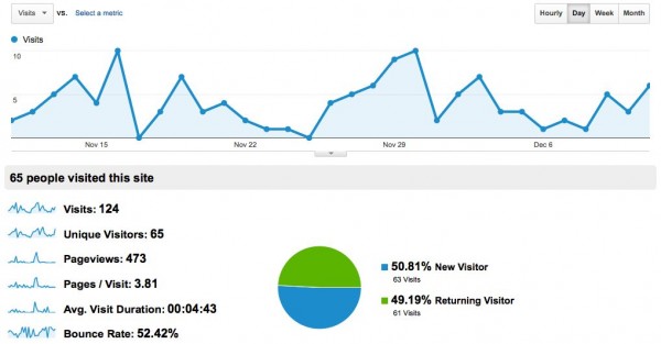 30 days of Google Analytics