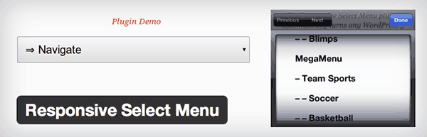 Responsive Select Menu