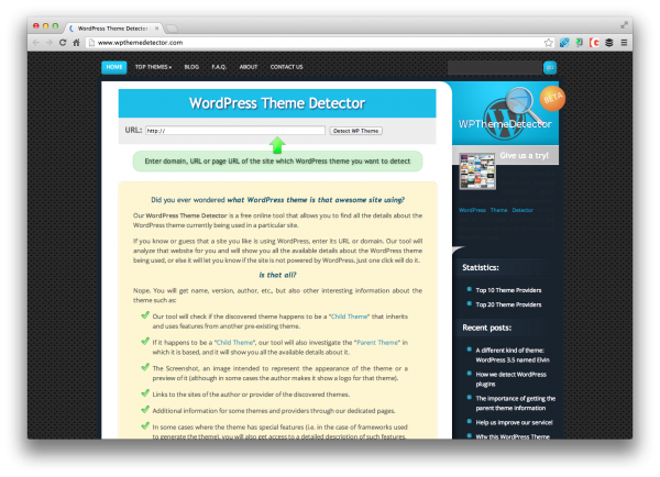 wp theme detector