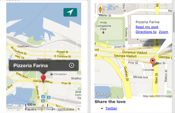 Placeling and MapPress Mobile Comparison