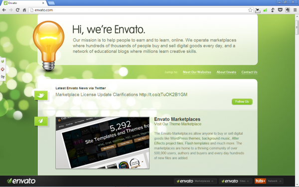 envato home page