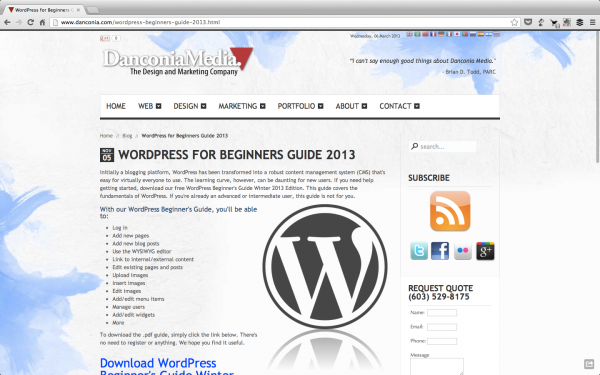 An Entire Guide for WordPress Beginners.