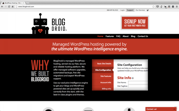 WordPress hosting using their exclusive intelligence engine.