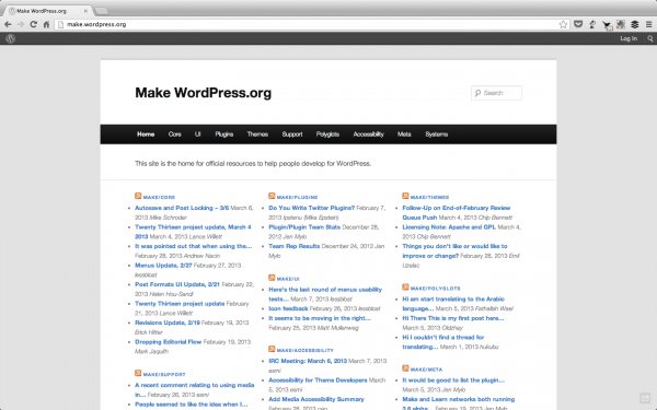 The official home of WordPress development resources.