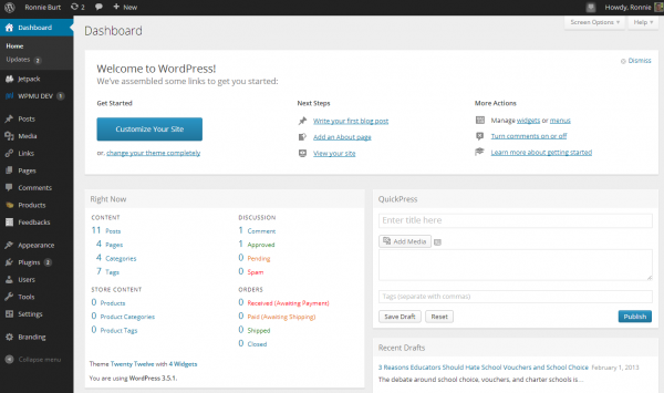 new-wp-dashboard