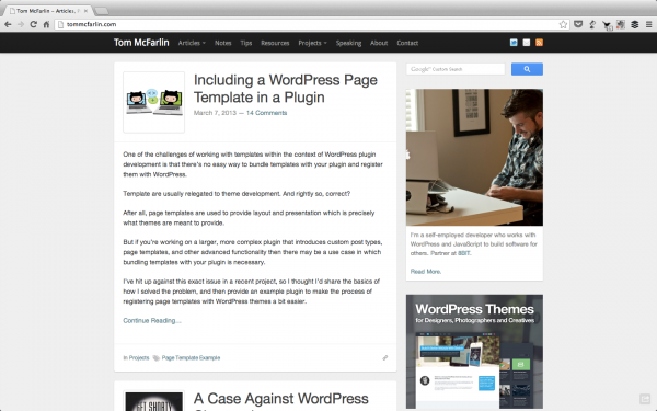 Loads of articles on WordPress development. Worth your time!