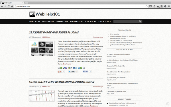 CSS, jQuery and more. Lots of hacks here.