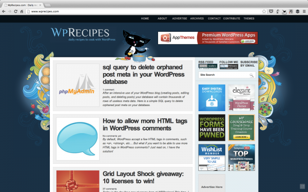 Daily WordPress 'recipes' for your pleasure.