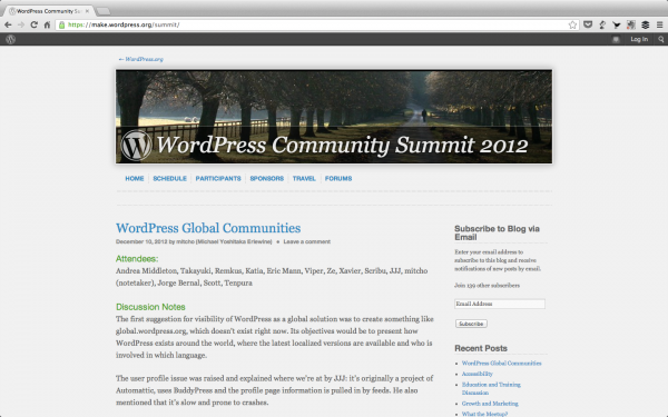 Catch up on what happened in the community in 2012.