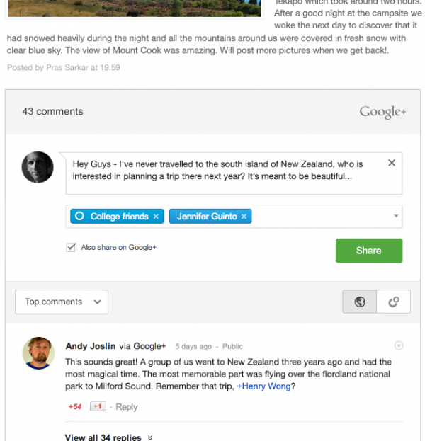 Google Plus Comments?