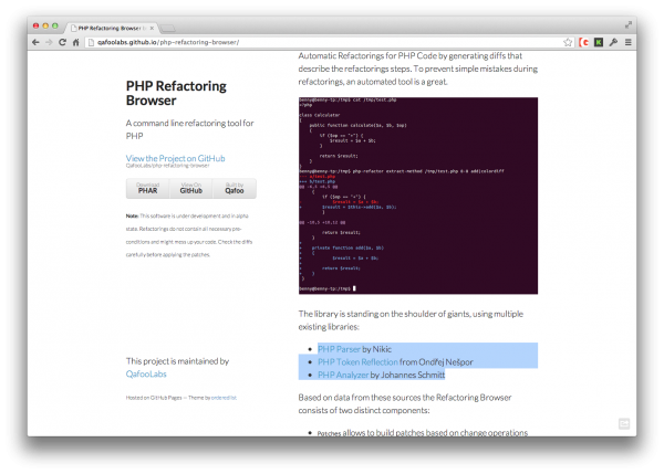 php-refactoring-tool