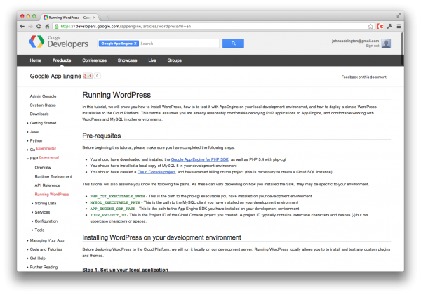 google-app-engine-wordpress-tutorial