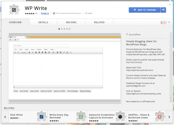 google read and write chrome extension