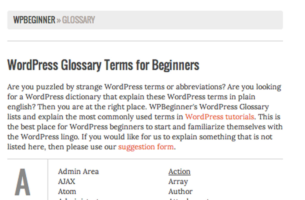 WP Glossary 2